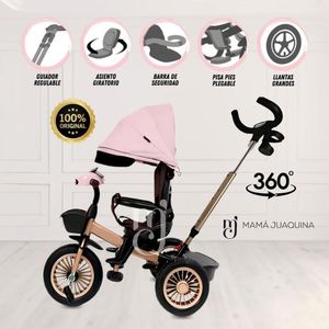 Triciclo Guiador «TERRIO» con Bluetooth Pink