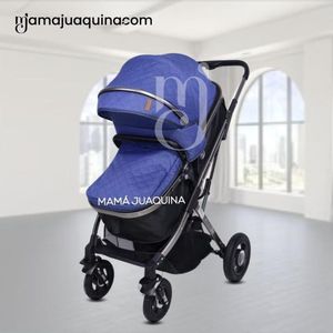 Coche Moisés Travel System «STAR VIP» con Porta bebé Blue