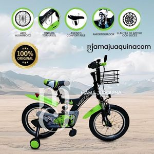 Bicicleta con Canasta Aro 12 «FLYING» Light Green