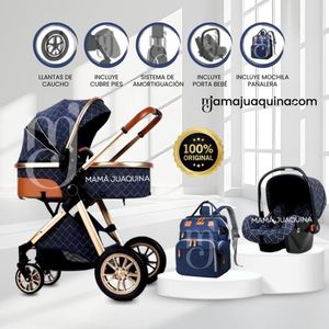 Coche Moisés Travel System «MADRID» Porta Bebé Blue