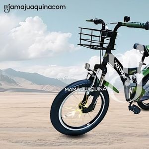 Bicicleta con Canasta Aro 12 «FLYING» Green