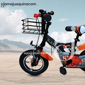 Bicicleta con Canasta Aro 12 «FLYING» Orange