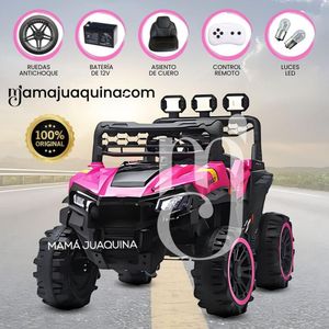 Carro a Batería 4x4 «MONSTER OFF ROAD» Todo Terreno Pink