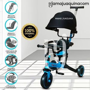 Triciclo Guiador para Niños «RODIN» de Lujo Blue