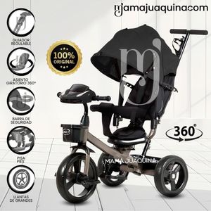 Triciclo Guiador Giratorio «LIGEND» Black