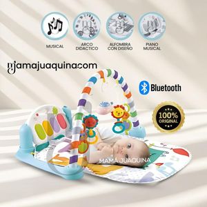 Gimnasio para Bebés con Bluetooth y Alfombra «MATT» Blue