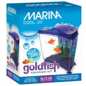 Acuario Marina Cool 10,  Goldfish Kit de 10 lt, morado Hagen