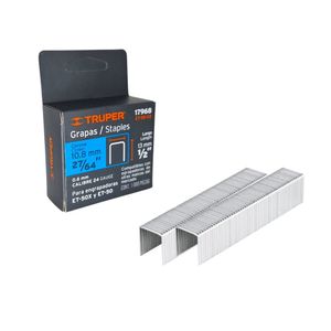 Caja con 1000 grapas 1/2" corona 10.7 mm para ET-50 - TRUPER