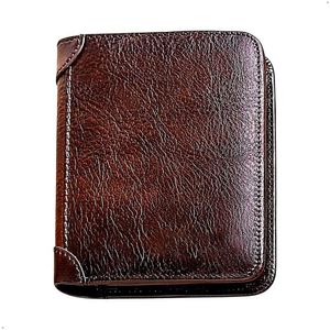 Billetera Clasica Para Hombre Cuero Genuino Con Rfid