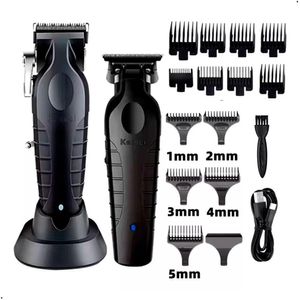 Combo Barbero Profecional Kemei Clipper 2296 Trimmer 2299 Shaver T95