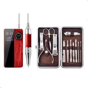 Pulidor Uñas Inalambrica  Zsdg-239+ Set de Manicura 12 Piezas