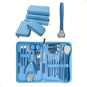 Set Pedicura Manicura 22 Piezas en Acero Inoxidable