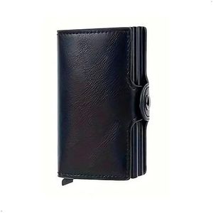 Billetera Cartera Doble Tarjetero Aleacion Aluminio Y Rfid