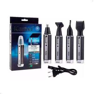 Recortador De Vello Nasal Oido Kemei Km-6630 4 En 1