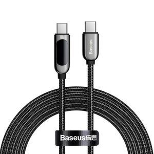 Cable Baseus 240w Usb Tipo C a C de 3 metros Carga Rapida