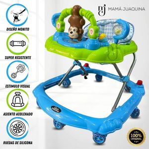 Andador con Tablero Musical «MONKY» Light Blue