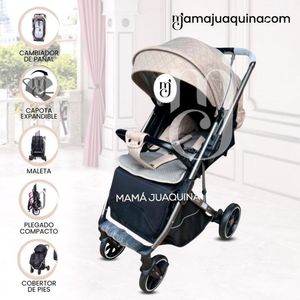Coche de Paseo Maleta  «LIVANO TRAVEL» Beige