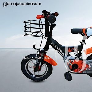 Bicicleta con Canasta Aro 16 «FLYING II» Orange