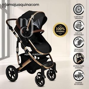 Coche Cuna Moisés de Lujo «TORETTO» Black