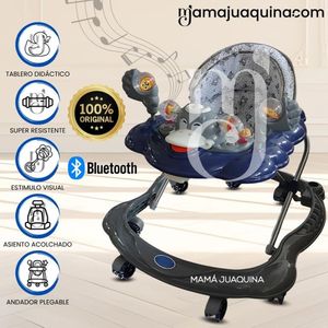 Andador con Tablero Musical «DUCKY PLUS» con Bluetooth Gray