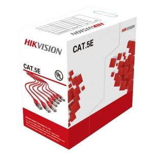 HIKVISION ROLLO DE CABLE UTP 4 PARES CATEGORIA 5E  HK-DS-1LN5EO-UU/E