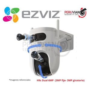 Cámara H9c 2k Dual 6MP 3mp fijo y 3mp giratorio