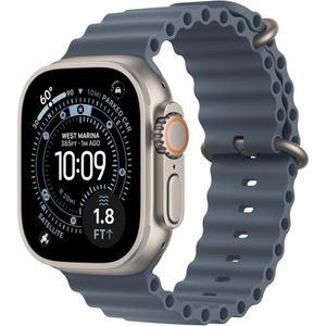 Apple Watch ULTRA 3 Natural Titanio (GPS + CELLULAR 49mm) + Ocean Band Azul One Size