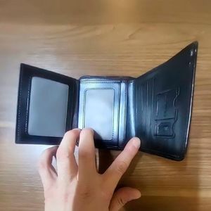 Billetera Manbang Cartera Clásico Billetera Cuero Genuino