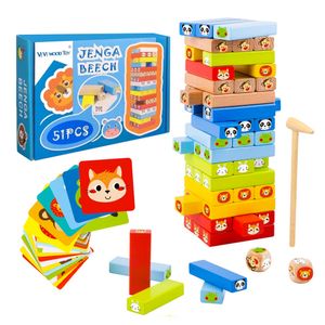 Jenga  Beech 51 Piezas Juego de Mesa