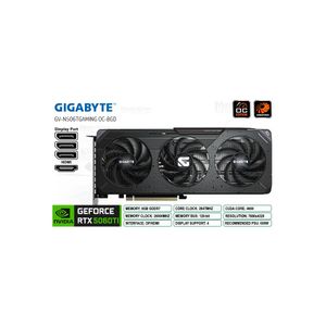 Tarjeta gráfica GeForce RTX 5060 Ti 8GB 128-bit GIGABYTE Gaming OC - Rendimiento y eficiencia super