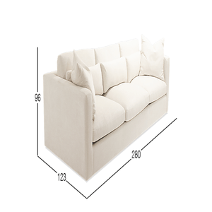 Sofá 3 cuerpos Dmuebles Magnum - Blanco