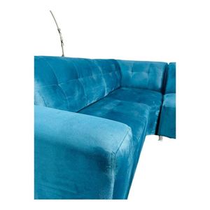 Seccional Leyva 4 piezas - Banqueta + 4 cojines - Cobalto