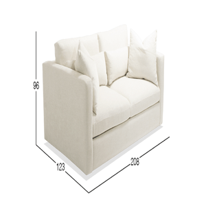 Sofá 2 cuerpos Dmuebles Magnum - Blanco