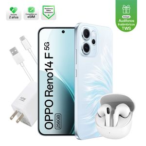 Celular OPPO Reno14 F 5G 12+256 6.57" Azul