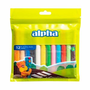Plastilinas Jumbo ALPHA 33236 Caja 12un