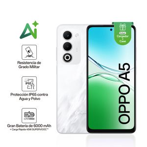 Celular OPPO A5 4+256 Gb 6.67" Blanco
