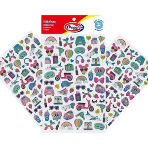 Stickers Brillantes Chicas PEGAFAN x1 unidad
