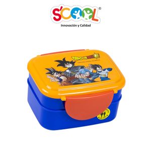 Taper Lonchera Scool Con Cubiertos Dragon Ball