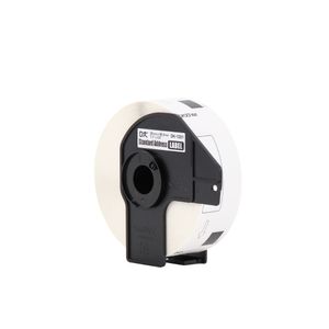 Cinta Brother DK-1201 Negro sobre Blanco (29 mm x 90 mm)