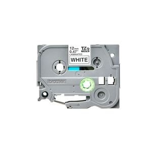 Cinta Brother Tze-231 Negro sobre Blanco (12mm x 8m)