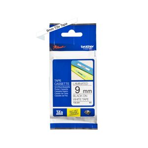 Cinta Brother Tze-221 (9mm x 8mts), Negro sobre blanco