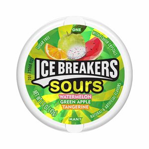 Caramelos Fruta Ácida sin Azúcar ICE BREAKERS Pote 42g