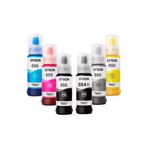Tintas Epson T555 y T554 Colores y Negro