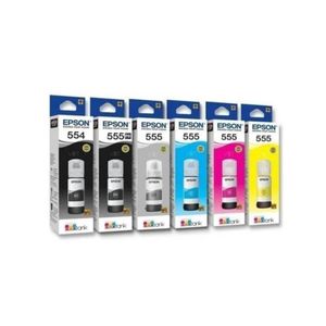 Tintas Epson T555 y T554 Colores y Negro