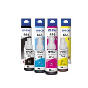 Tintas Epson T664 Colores y Negro