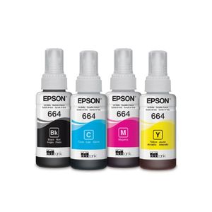 Tintas Epson T664 Colores y Negro