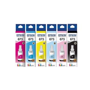 Tintas Epson T673 Colores y Negro