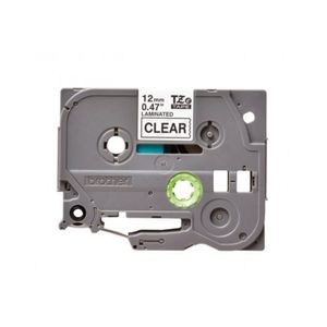 Tze-131 (12mm x 8 mts) Negra sobre Transparente