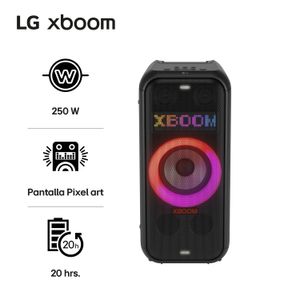 Parlante LG xboom XL7T 250W Bluetooth IPX4 Pixel Art (2025)