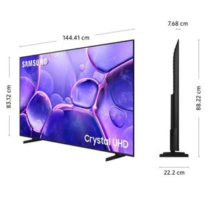 TELEVISOR SMART TV SAMSUNG UHD 65 CRYSTAL 4K UN65U8000F TV 2025 + Antena Digital